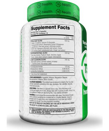 Top Secret Nutrition Cleanse & Detox 7-Day Formula | Dietary Supplement for Colon & Liver Health | Prebiotics & Probiotics | Vegan Friendly (42 Veggie Caps - Buy Online on GoSupps.com