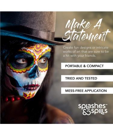 Black Face and Body Paint Cream 30ml - Costume & Dress Up Makeup by Splashes & Spills - Buy Online on GoSupps.com