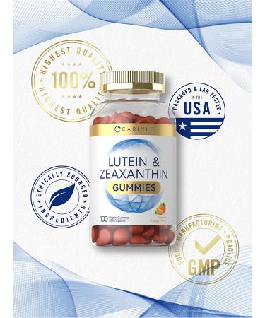 Carlyle Lutein and Zeaxanthin Gummies 20mg - 180 Vegan Gummies | Eye Health Support - Buy Online on GoSupps.com
