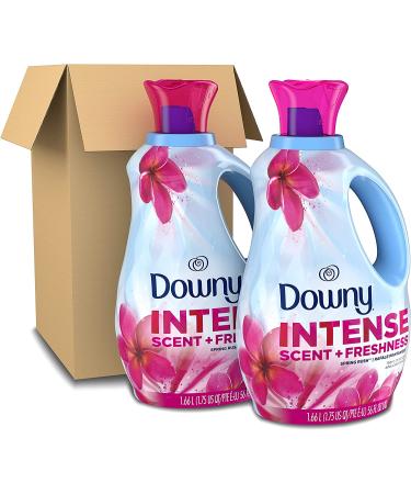 Downy Intense Scent + Freshness Laundry Liquid Fabric Softener, Spring Rush Scent, 166 Loads (Pack of 2) - Buy Online on GoSupps.com