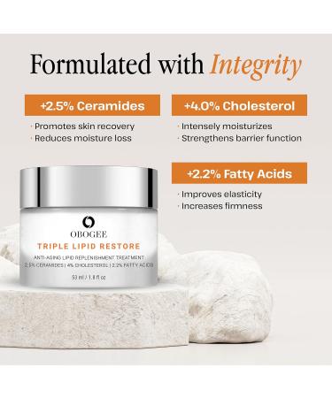 Triple Lipid-Peptide Cream - Anti-Aging & Firming Moisturizer with Ceramides & Hyaluronic Acid | 1.8 Fl Oz - Buy Online on GoSupps.com