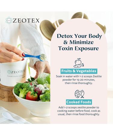 Zeolite Powder for Full Body Detox - Micronized Clinoptilolite Toxin Remover 1000g | Natural Detox Cleanse - Buy Online on GoSupps.com