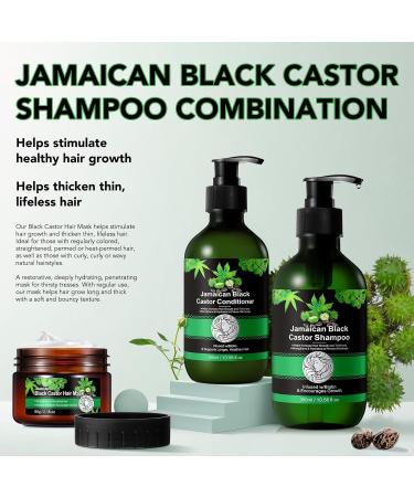 Jamaican Black Castor Oil Hair Treatment Mask - Hydrating & Strengthening for Dry Damaged Hair - 2.1 oz | Perfect Hair Care Gift - Buy Online on GoSupps.com