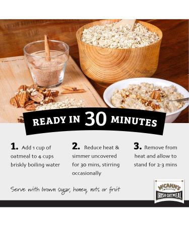 McCann's Irish Oatmeal Traditional Steel Cut 28 Ounce Pack of 6 - 1.75 Pound (Pack of 6) - Buy Online on GoSupps.com