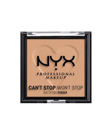 NYX Professional Makeup Can't Stop Won't Stop Mattifying Powder Matte Finish Shade: Tan 06 Tan 1 piece (1 pack)