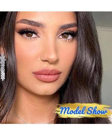 Calphdiar Cat Eye Pack 3D Natural False Eyelashes - Wispy Faux Mink Lashes - 14mm Volume - Clear Band Fake Lashes for Cat Eye Look - Buy Online on GoSupps.com