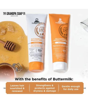 Grandpa Soap Co. Buttermilk Conditioner 8 fl oz - Nourishing Hair Care - Buy Online on GoSupps.com