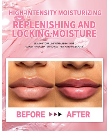 Plumping Lip Tint 2Pcs Hydrating Lip Gloss Glaze Water Gloss Lip Tint Tinted Lip Butter Balm Smooth Glow Lip Oil Nourishing & Non-sticky Lip Gloss Long Lasting & Moisturizing Lip Stain -01+02 01 Ribbon + 02 Toast - Buy Online on GoSupps.com