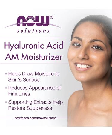 Now Foods Hyaluronic Acid Moisturizer 2 fl oz - Hydrating Skin Care - Buy Online on GoSupps.com