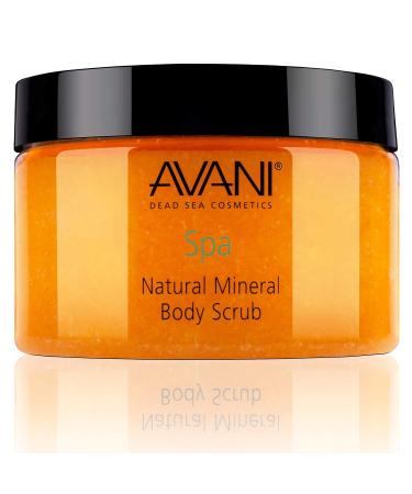 Avani Natural Mineral Body Scrub - Exfoliating Dead Sea Salt with Vitamin E & Jojoba | All Skin Types | Milk & Honey Formula - Buy Online on GoSupps.com
