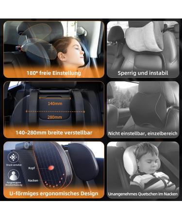 Adjustable Neck Pillow for Kids - 180 Headrest Car Support for Long Trips | Easy Assembly & Disassembly - Buy Online on GoSupps.com