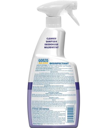 Gonzo Natural Magic Disinfectant Spray & Multipurpose Cleaner - Lavender Value Pack (24 oz & 128 oz) | Odor Eliminator Flood & Fire Damage Restoration - International Shipping Available - Buy Online on GoSupps.com