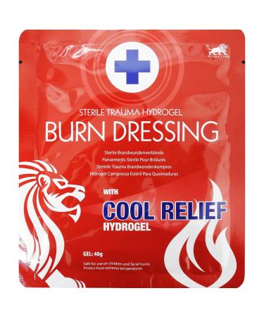 Full Box 20 Large 20cm Blue Lion Sterile Trauma Burncare Burns Scalds Care Dressing Hydrogel Pad