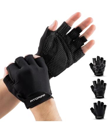 FITTEGE training gloves for women and men - fitness gloves for strength training strength training training gym workout lifting gloves 7 black - Buy Online on GoSupps.com