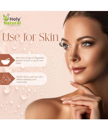 Buy Holy Natural Organic Vegetable Glycerin 300ml - USDA Certified Non-GMO Kosher Food & Cosmetic Grade for Skin Hair Crafts & Soap - Buy Online on GoSupps.com