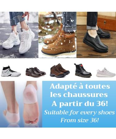 Buy Silicone Heel Protection - Anti-Bubble Socks & Moisturizing Sleeves for Heel Pain Relief | Unisex SeBS Gel Quality - Buy Online on GoSupps.com