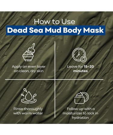 Dr. Mud's Dead Sea Mud Body Mask from Israel 10.5 Oz Black Clay Body Treatment with Natural Dead Sea Minerals Deep Cleansing Skin & Beauty Mask Skin Care Detox Product for Men & Women 10.5 Fl Oz (Pack of 1) - Buy Online on GoSupps.com