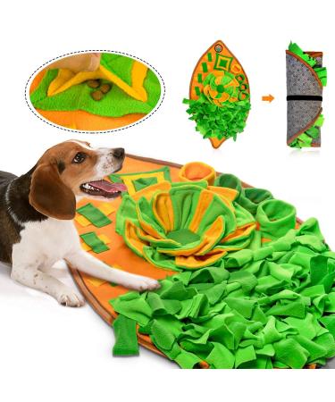 AWOOF Snuffle Mat for Dogs, Dog Nosework Feeding Mat, Pet Interactive Dog Puzzle Toys Encourages Natural Foraging Skills for Training and Stress Relief
