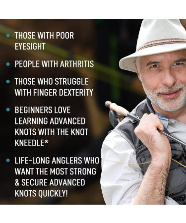 KNOT KNEEDLE Fishing Knot Tying Tool for Quick & Easy Knots - Fishing Gear & Equipment - Tools for Fishing Pack - Single Pack - Buy Online on GoSupps.com