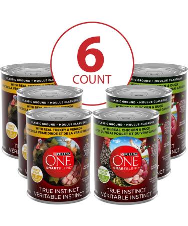 Purina ONE Wet & Dry Dog Food | True Instinct Beef & Salmon + True Instinct Classic Ground Turkey Venison Chicken & Duck Dog Food + Dog Food Variety Pack - Buy Online on GoSupps.com