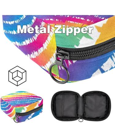 MUOOUM White Skeletons & Bones Women's Menstrual Pad Bag - Portable Storage for Teen Girls | Zipper Pocket 4.7x6.6 - Buy Online on GoSupps.com