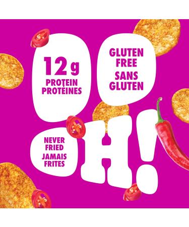 Pure Protein Popped Crisps Sweet Chili High Protein Snack 12 g Protein 8 X 36 g bags - Buy Online on GoSupps.com