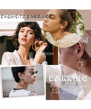 Vintage Rhinestone Square Earrings | Crystal Stud Earrings for Women | Sparkly Silver Geometry Bridal Jewelry - Buy Online on GoSupps.com