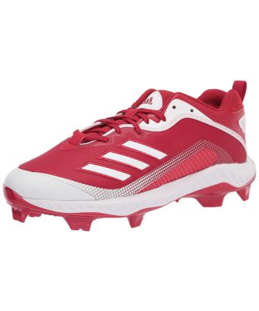 adidas Men's Fv9364 Baseball Shoe 11 Power Red/White/White