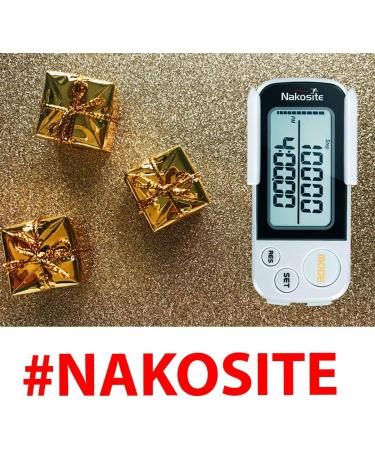 Nakosite Lux2433 Luxury Pedometer Fitness Tracker - Clip & Band No App or Bluetooth Tracks Distance & Calories Ideal for Women & Children - Buy Online on GoSupps.com
