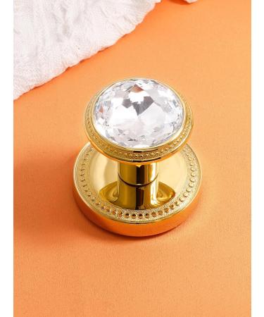 SORWDUERM Crystal Door Knobs - 2 Pack Dummy Interior Glass Knobs in Gold/Polished Brass for Elegant Home Decor - Buy Online on GoSupps.com