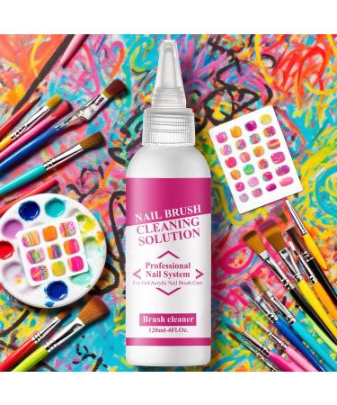 Nail Gel Glide Solution 120ml Anti-Stick Liquid for Nail Extensions | Manicure Brush Cleaner for Professionals Salons Beginners Competitions Women - Buy Online on GoSupps.com