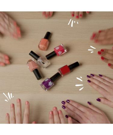 Vegan & Natural Nail Lacquer - Coral Orange 195 Seize the Moment - Natural & Plant-based Ingredients - Shine & Long-Lasting Wear - ALL TIGERS - Buy Online on GoSupps.com