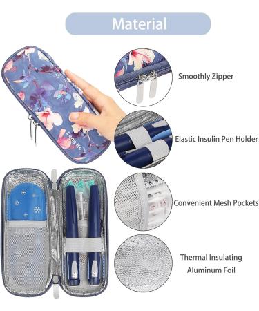 Bomkee Insulin Pen Bag Insulin Cooling Medication Bag for Diabetes with 2 Cooling Packs | Travel Friendly & Stylish - Buy Online on GoSupps.com