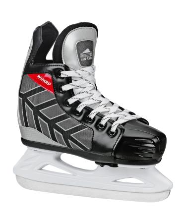 Lake Placid Wizard 400 Boys Adjustable Ice Skate Medium (13J-3) Black