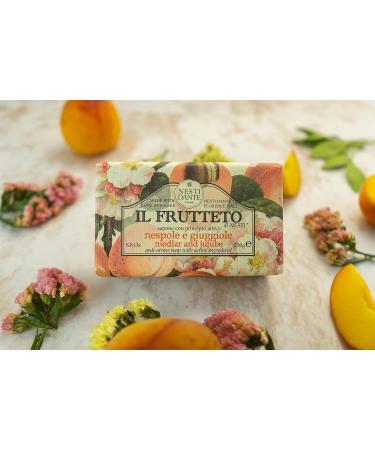 Nesti Dante Il Frutteto Anti-Stress Soap - Medlar & Jujube 250g | Luxurious Natural Soap for Stress Relief | Buy Internationally - Buy Online on GoSupps.com