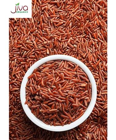 Jiva Organics Organic Red Rice 10 Pounds Bulk Bag - 100% Natural & Non-GMO from India - Buy Online on GoSupps.com