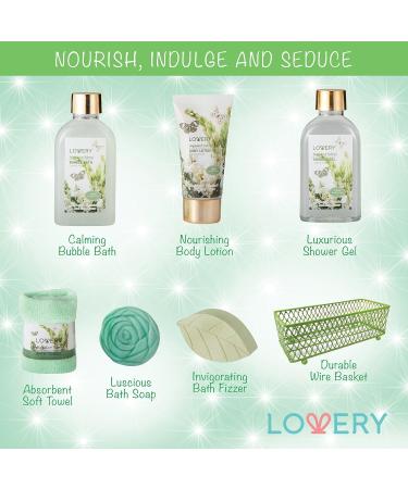 Home Spa Gift Basket - Magnolia & Tuberose Scent 7-Piece Bath & Body Set for Women & Men | Shower Gel Bubble Bath Bath Bomb & More - Perfect Gift - Buy Online on GoSupps.com