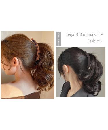 Buy 6-Pack Colorful Large Banana Clips for Thick Hair - Non-Slip Ponytail Holders for Women & Girls - Buy Online on GoSupps.com