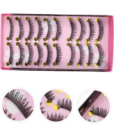 Beatifufu 10 Pairs Fake Eyelashes Natural Eyelashes False Eyelashes Faux Lashes Wispy Eyelashes False Lashes Makeup Eyelashes Dollsthetic Lashes Dense Eyelashes Fake Lashes Artificial Fiber - Buy Online on GoSupps.com