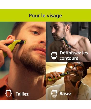 Philips OneBlade 360 Authentique Tondeuse et rasoir barbe lectrique 2x 360 lames 3x peignes barbe (1 3 5mm) QP2724/31 OB + 2x lames 360 - Buy Online on GoSupps.com