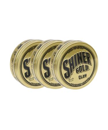 Shiner Gold Matte Clay Pomade 3 Pack