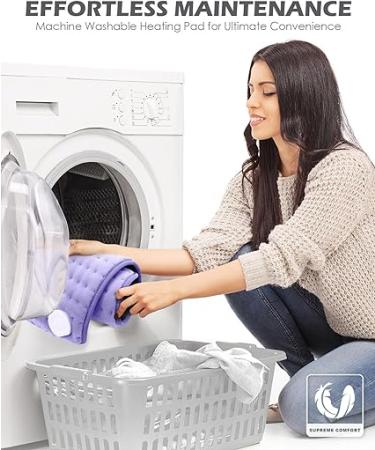 XL Electric Heating Pad for Back Pain Relief - 6 Heat Settings  Auto Off  Moist Heat Options - Machine Washable - Great Christmas Gift - Buy Online on GoSupps.com