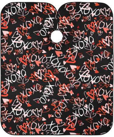 Waterproof Barber Cape - Love & Heart Pattern | Cheetah Haircut Bib for Men & Women | Unisex Hair Cutting Cape - Shop Now - Buy Online on GoSupps.com