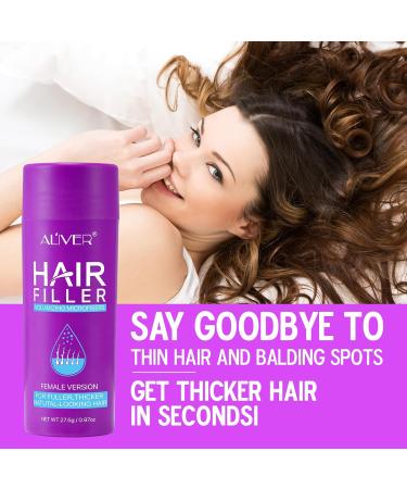 Professional Hair Fibers for Women - Instant Volume & Coverage | Keratin Hair Fiber Powder with Applicator for Thicker Fuller Hair (Black - 01) - Buy Online on GoSupps.com