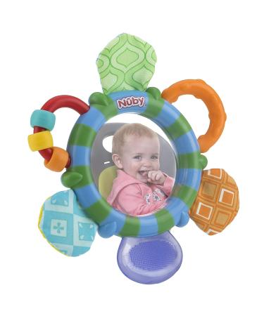 Nuby Look-at-Me Mirror Teether Toy - Colorful and Safe for Babies | CMV Variants Available - Buy Online on GoSupps.com