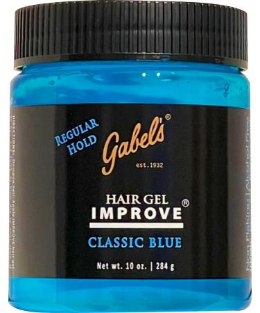 Improve Gabel's Old School Styling Gel Regular Hold Classic Blue 10 oz Travel and Personal size Gabel's sealed version 10ozB