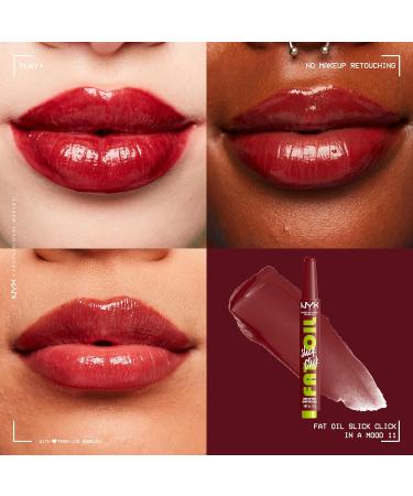 NYX Professional Makeup Lip Balm A Hint of Colour Infused with Oils for Long Lasting Hydration Lightweight & Vegan Formula Fat Oil Slick Click In A Mood In A Mood 2 g - Buy Online on GoSupps.com