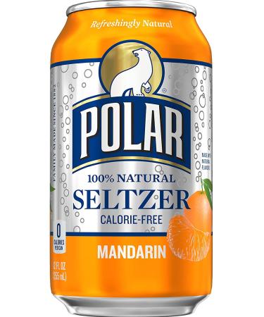 Polar Beverages Seltzer Mandarin 12 oz - Refreshing Sparkling Water - Buy Online on GoSupps.com