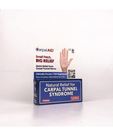 CarpalAID Carpal Tunnel Syndrome Relief - Self Adhesive Support for Relief (Large 5PC)