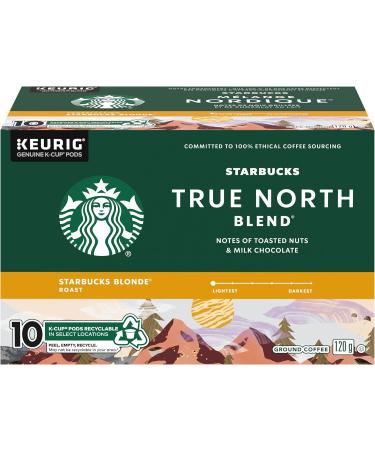 Starbucks True North Blonde Light Roast Coffee Single Serve Keurig K-cup Pods 6 Boxes 60 Capsules & TRUE NORTH BLEND Blonde Roast Ground Coffee K-CUP Pods 10 ct Box - Buy Online on GoSupps.com